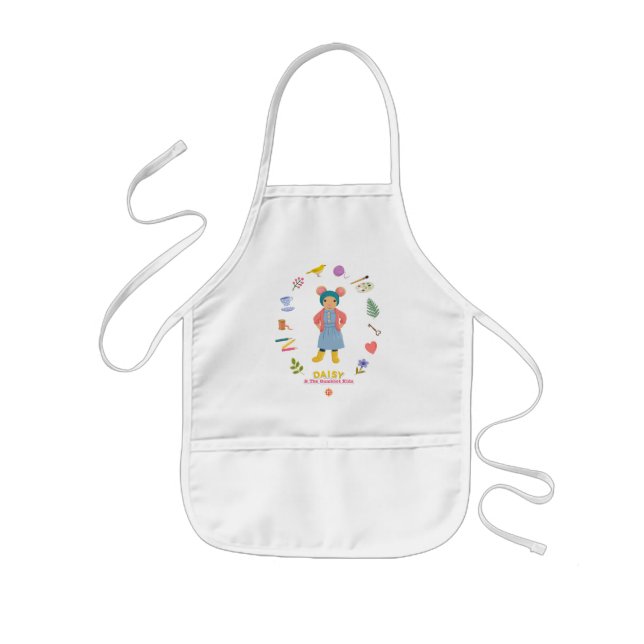 Daisy Motif Kids Apron (Front)