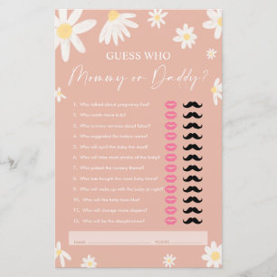 Daisy Mummy or Daddy, Pink Guest Who Game