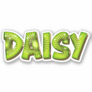 Daisy Name Kiwi Design Sticker
