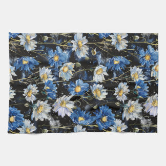 Daisy Night Dance Tea Towel