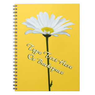 Daisy Notebook Personalised Daisy Flower Notebook