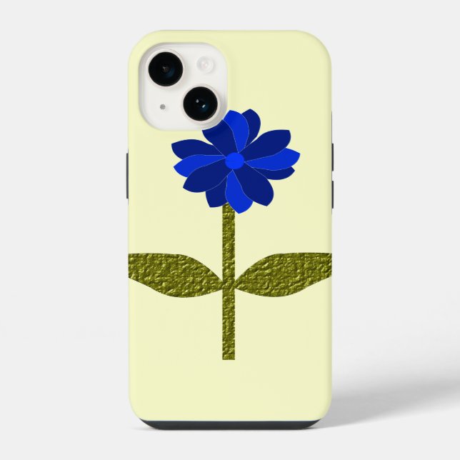 Daisy Ocean Blue iPhone Case (Back)