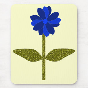 Daisy Ocean Blue Mousepad