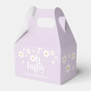 Daisy Oh Baby Retro Baby Shower Favour Box