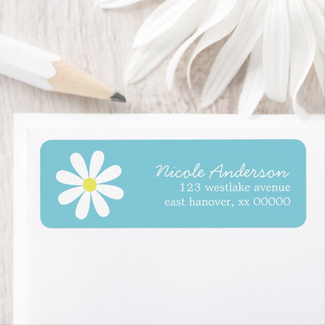 Daisy on Blue (Insitu)