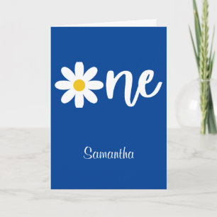 Daisy One 1st Birthday Card