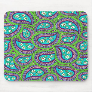 Daisy Paisley Mouse Pad