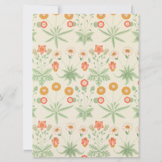 Daisy Pattern (by William Morris) Card (Front)