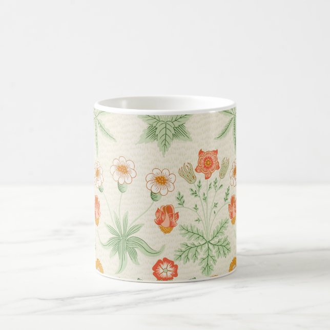 Daisy Pattern by William Morris Coffee Mug (Center)