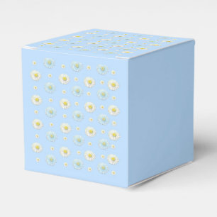 Daisy Pattern on light blue background Favour Box