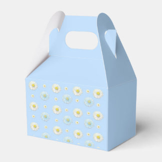 Daisy Pattern on light blue background Favour Box