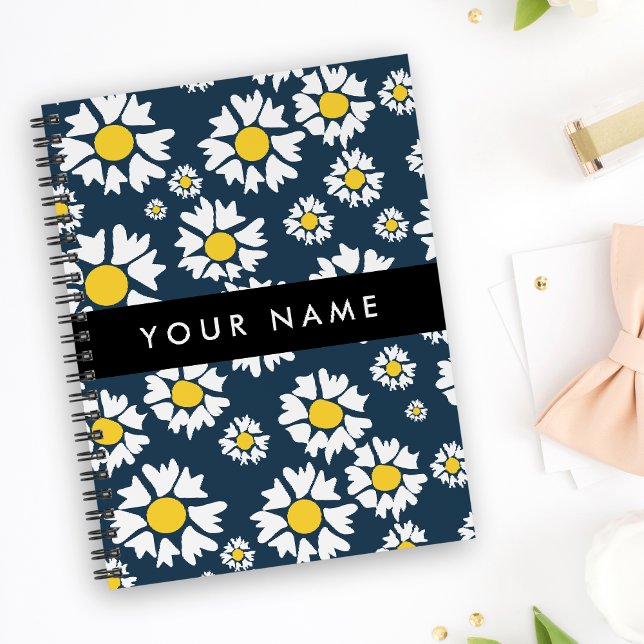 Daisy Pattern, White Daisies, Your Name Planner (Creator Uploaded)