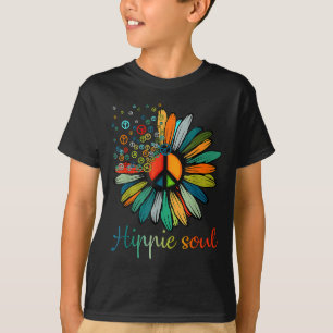 Daisy Peace Sign Hippie Soul Flower Lovers Gifts T-Shirt