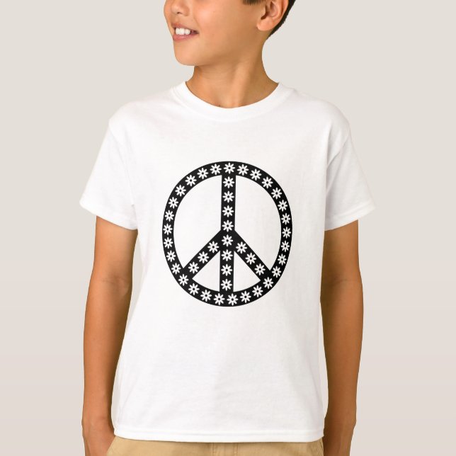 Daisy Peace Symbol T-Shirt (Front)