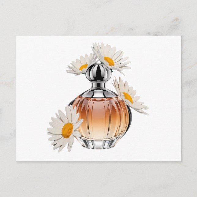Daisy Perfume Bottle  Postcard (Front)