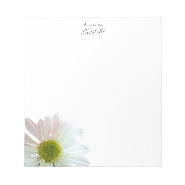 Daisy Personalised Notepad (Front)