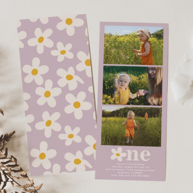 Daisy Photo Birthday Invitation (Creator Uploaded)