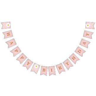 Daisy Pink Any Age Birthday Bunting