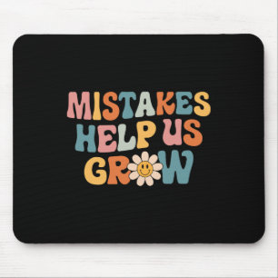 Daisy Positive Growth Mindset Retro Teacher Back T Mouse Pad