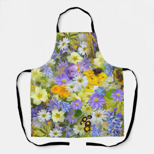 Daisy ,Primrose, Daffodil Flowers Apron