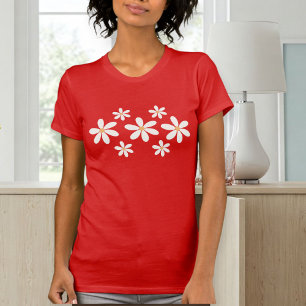 daisy red shirt , daisy mom shirts, wildflower