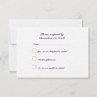 Daisy Respond Card: Linen 3.5" x 5" 3.5" X 5"