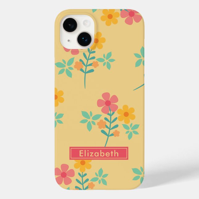 Daisy Retro Bouquet in Yellow  Case-Mate iPhone Case (Back)