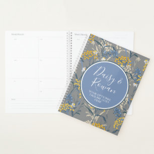 Daisy Rowan Navy & Yellow Berries Botanical Floral Planner