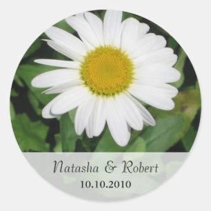 Daisy Save the Date Sticker