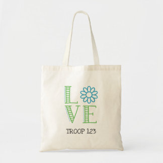 Daisy Scout Love Troop Number Tote Bag