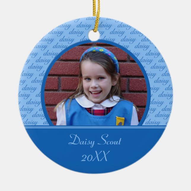 Daisy Scout Photo Ornament (Front)