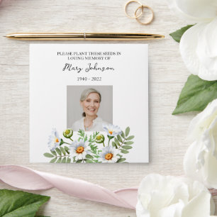 Daisy Seed Packet Funeral Envelope