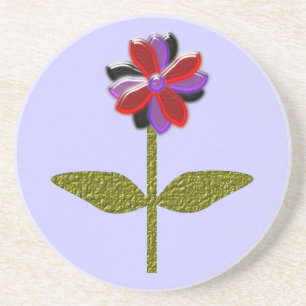 Daisy Shining Plastic Coasters