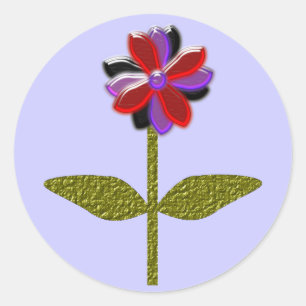 Daisy Shining Plastic Sticker