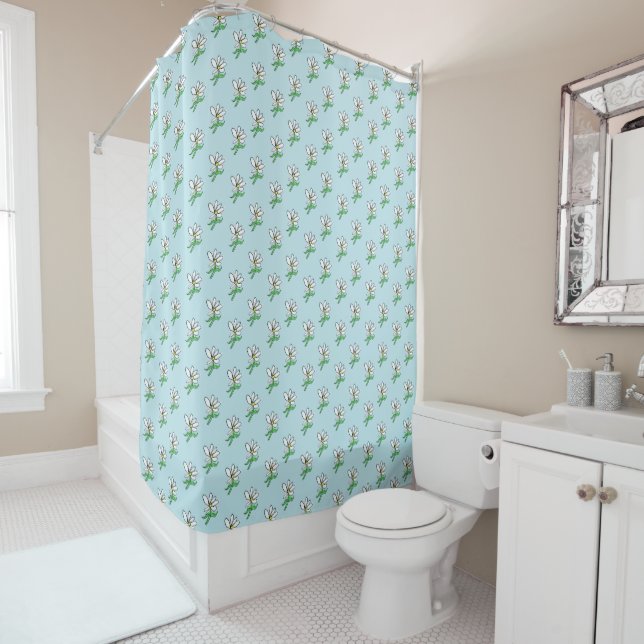 Daisy Shower Curtain Gift (In Situ)