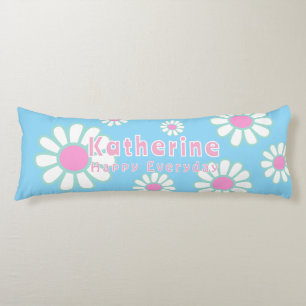 Daisy Simple Orange Blue Body Cushion