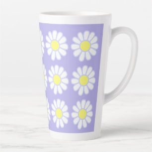 Daisy Simple Purple Latte Mug