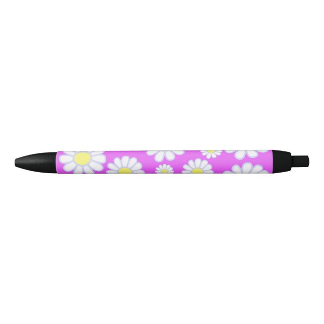 Daisy Simple Violet Black Ink Pen (Front)