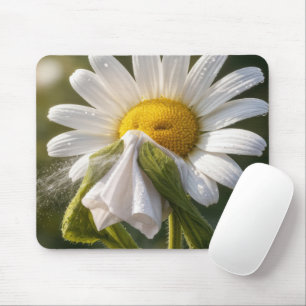 Daisy Sneezing Into a Handkerchief Mouse Pad