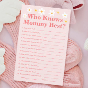 Daisy Spring Baby Shower Who Knows Mummy Best Game