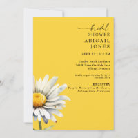 Daisy Stem Spring Yellow Bridal Shower II