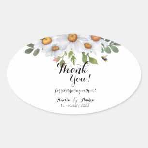 Daisy - stickers oblong