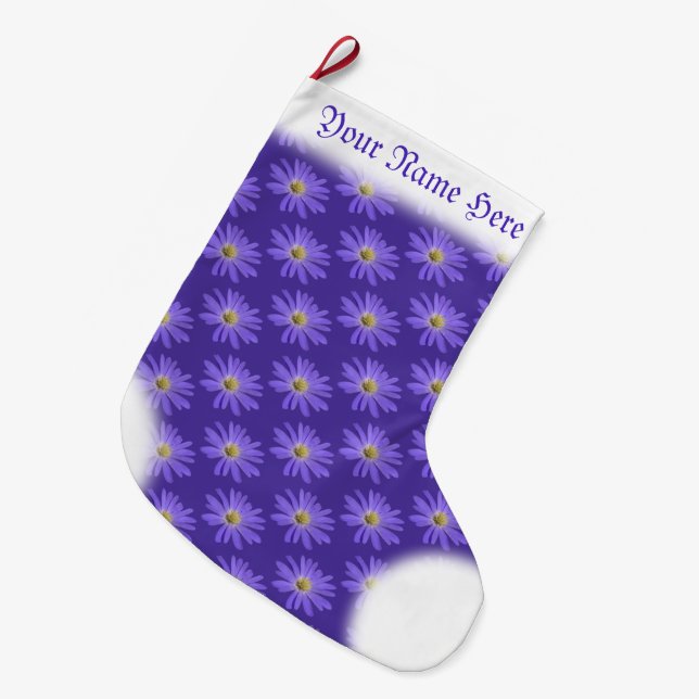 Daisy Stocking Christmas Daisies Stocking Custom (Front (Hanging))