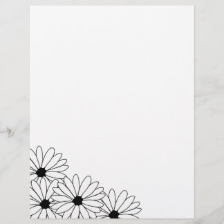 Daisy Storm Pattern Recycled Letterhead Paper 5