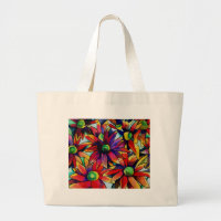 Daisy Straw multicoloured wildflowers art