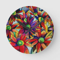 Daisy Straw multicoloured wildflowers art