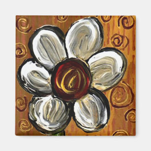Daisy & Swirls - magnet