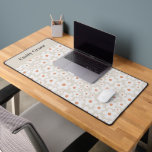 Daisy terracotta modern cute modern elegant desk mat<br><div class="desc">Daisy natural and terracotta floral modern photo cute fun simple minimal elegant personalised desk mat home decor gift design</div>