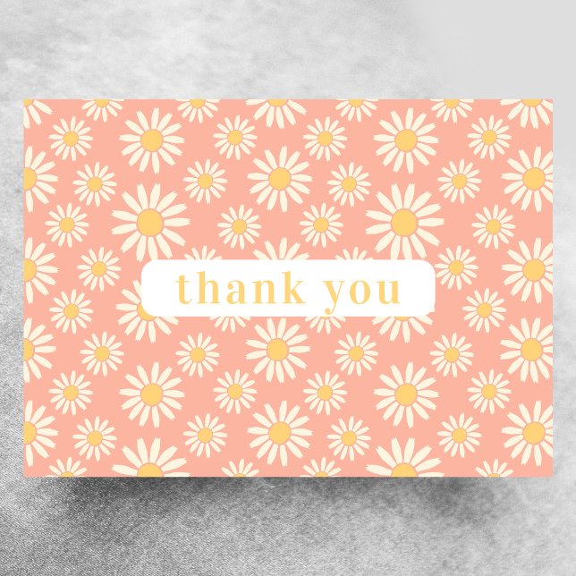 Daisy Thank You Card (Creator Uploaded)