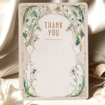 Daisy Thank You Card Vintage Art Nouveau<br><div class="desc">Art Nouveau Vintage wedding THANK YOU card by Alphonse Mucha in a floral, romantic, and whimsical design. Victorian flourishes complement classic art deco fonts. Please enter your custom information, and you're done. If you wish to change the design further, click the blue "Customise It" button. Thank you so much for...</div>
